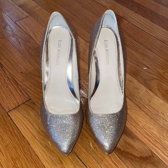 Mark Fisher Gold Sparkle Glitter Pump date wedding party birthday - Picture 4 of 6